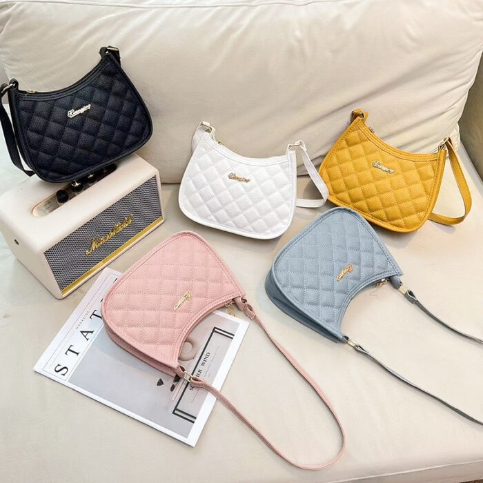 Elegant Quilted Mini Shoulder Bags – 5 Colors | Trendy Crossbody Purses for Women